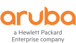 aruba logo with slogan a hewlett packard enterprise company