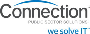 connection public sector solutions logo with slogan we solve I-T
